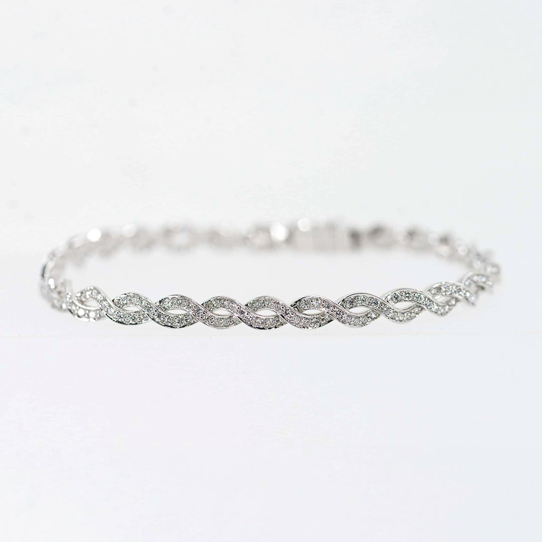 Diamond Spiral Bracelet