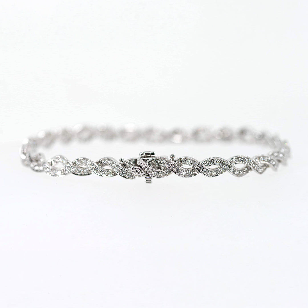 Diamond Spiral Bracelet