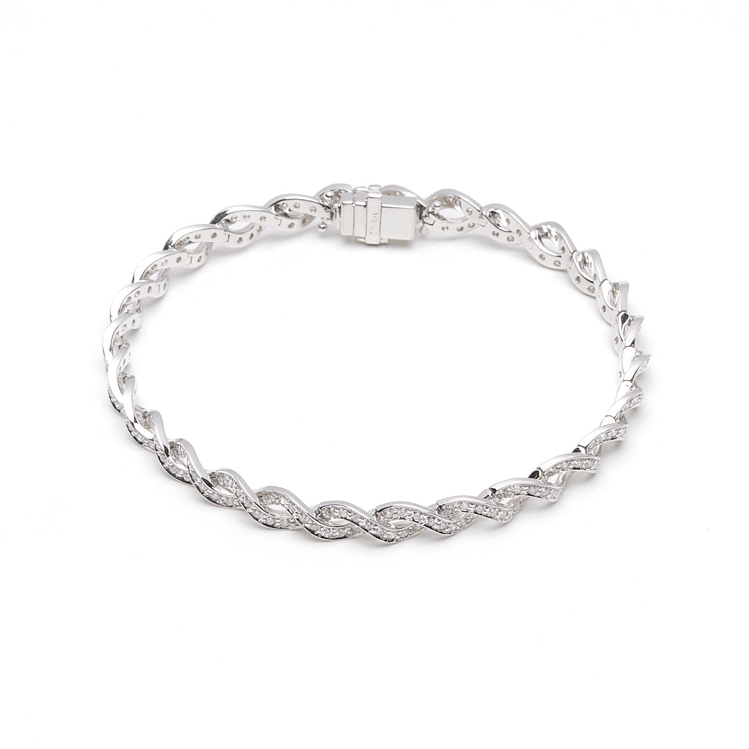 Diamond Spiral Bracelet