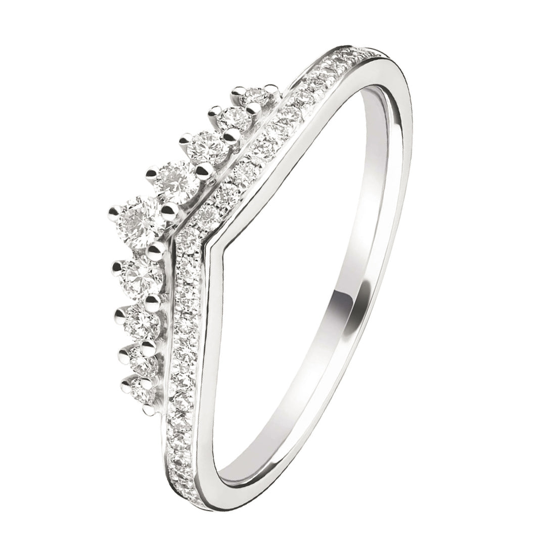 Diamond Tiara Wedding Band