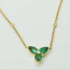 Emerald Trefoil Necklace