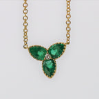 Emerald Trefoil Necklace