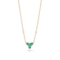 Emerald Trefoil Necklace