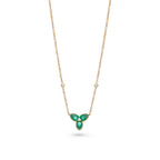 Emerald Trefoil Necklace