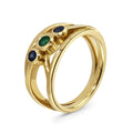 Emerald & Sapphire Gold Ring