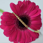 Gold & Diamond Sprung Bracelet