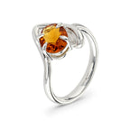 Flourish Sterling Silver & Citrine Ring