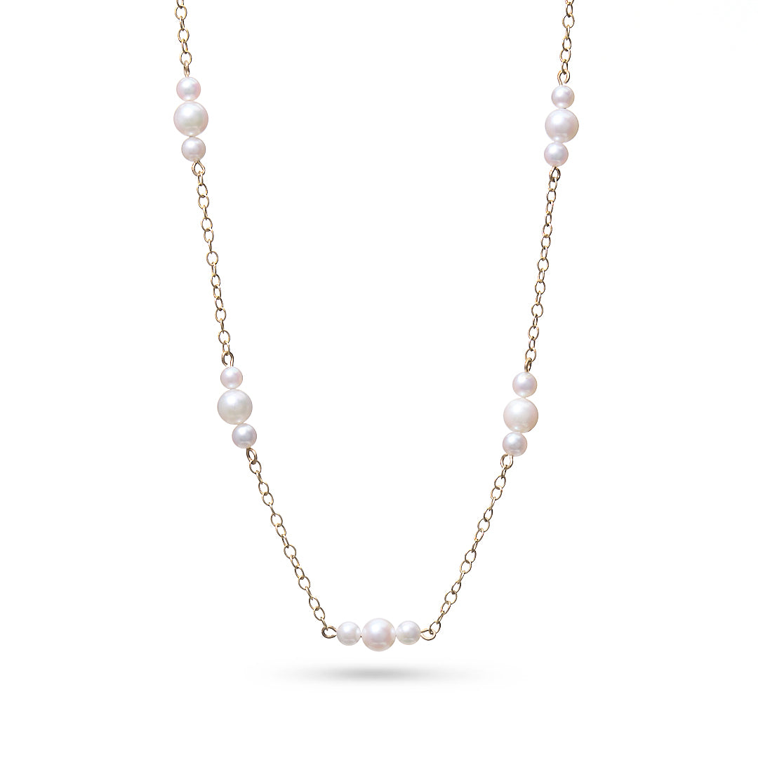 Freshwater Pearl Station Necklace