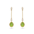 Gold Peridot Drop Earrings