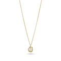 Gold-Plated Silver & Cubic Zirconia Molten Pendant