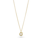 Gold-Plated Silver & Cubic Zirconia Molten Pendant