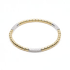 Gold & Diamond Stretch Bracelet