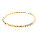 Gold & Diamond Sprung Bracelet