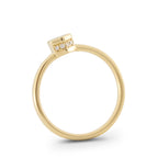 Hexagonal Cut Diamond Ring