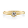 Hexagonal Cut Diamond Ring