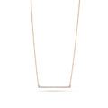 Horizontal Diamond Set Bar Necklace