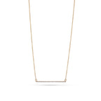 Horizontal Diamond Set Bar Necklace