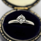 Twist Diamond Solitaire Ring