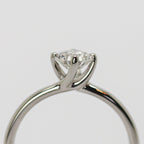 Twist Diamond Solitaire Ring