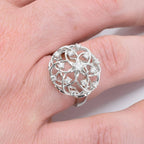 Interlaced Diamond Cocktail Ring