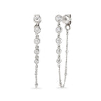 Looping Diamond Drop Earrings