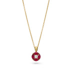 Marquise & Ruby Diamond Pendant