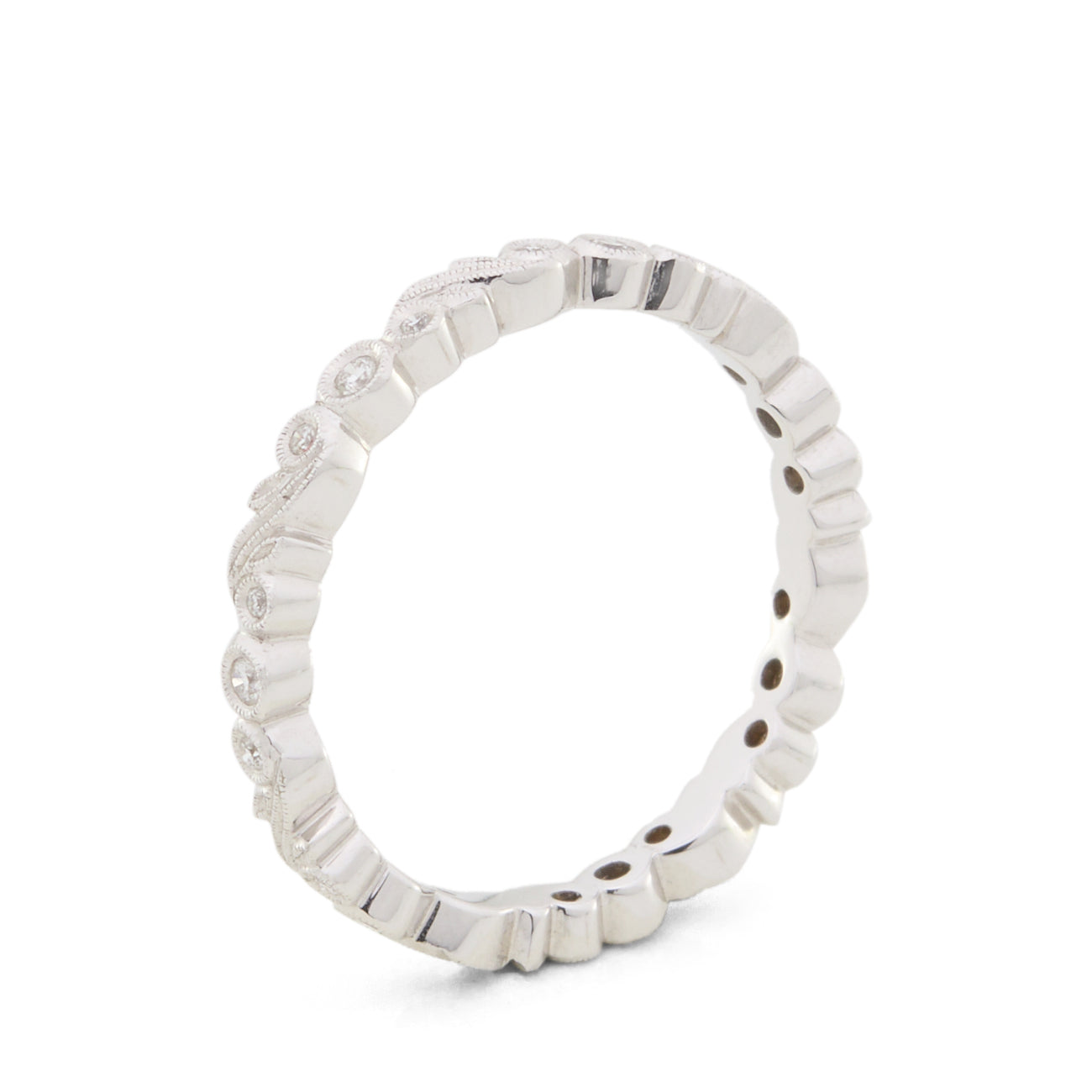 Milgrain Diamond Eternity Ring