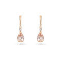 Morganite & Diamond Drop Earrings