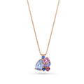 Multi-Colour Sapphire Cluster Pendant