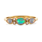Opal & Diamond Ring