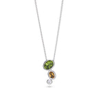 Oval Peridot & Citrine Pendant