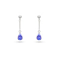Pear Cut Tanzanite Drop Earrings