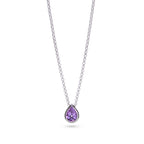 Pear-Shaped Amethyst Necklace