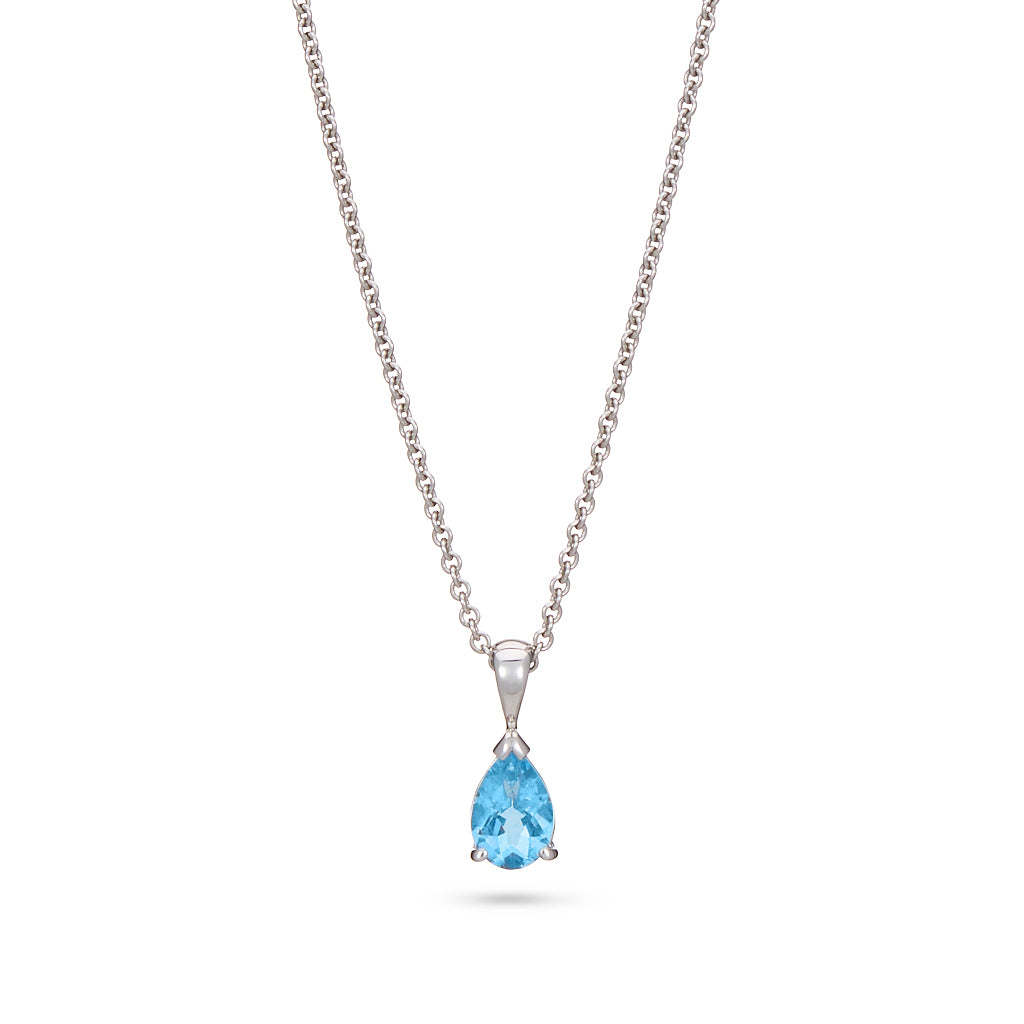 Pear Shaped Aquamarine Pendant