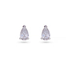 Pear-Shaped Diamond Stud Earrings