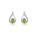Pear-Shaped Peridot Earrings