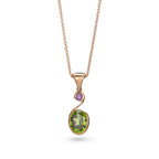 Peridot & Amethyst Pendant
