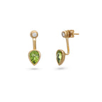Peridot & Diamond Detachable Earrings