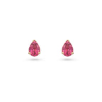 Pink Tourmaline Stud Earrings