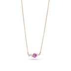 Pink Sapphire & Diamond Scatter Pendant