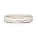 Platinum Crossover Wedding Band