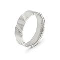 Platinum Grooved Gents’ Ring