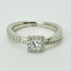 Princess Cut Diamond Halo Ring