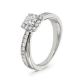 Princess Cut Diamond Halo Ring