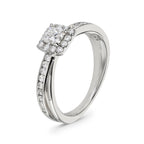 Princess Cut Diamond Halo Ring