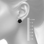 Rainbow Sapphire & Diamond Earrings