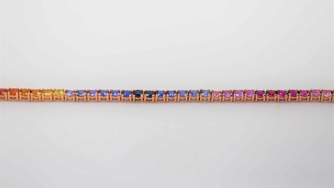 Rose Gold Rainbow Bracelet