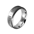 Roman Numeral Engraved Gents' Ring