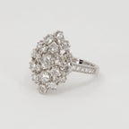Rose Cut Diamond Cluster Ring