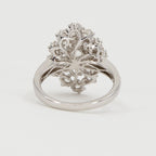 Rose Cut Diamond Cluster Ring